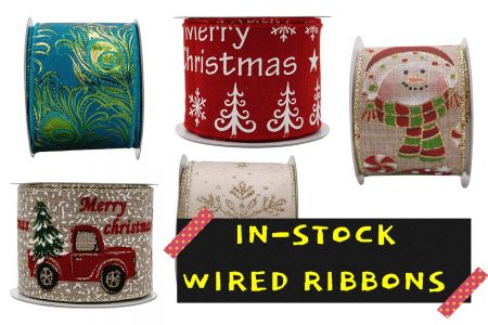 In-Stock Wired Ribbon - In-Stock Wired Ribbon with no MOQ required